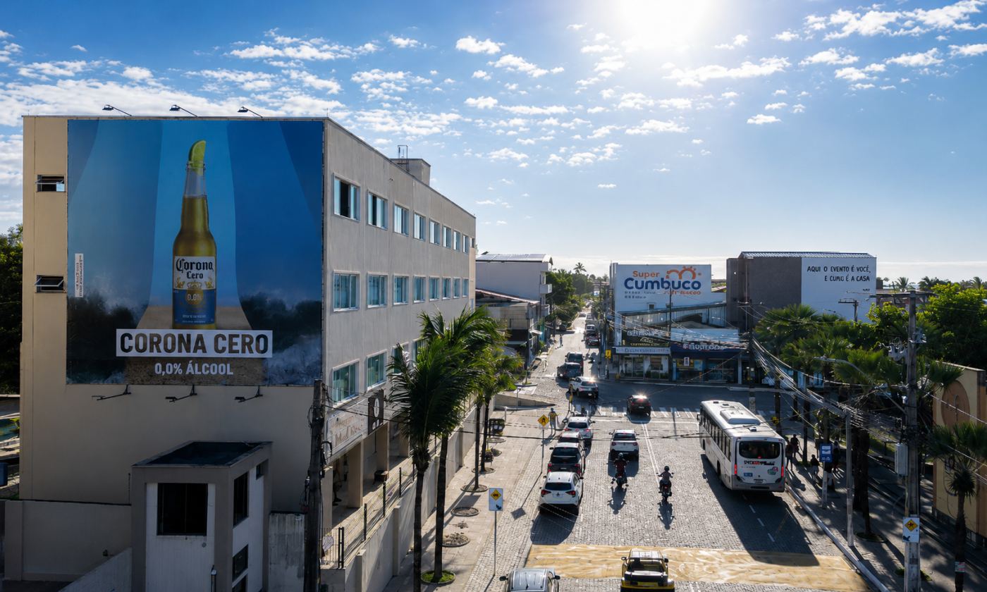 North Shopping · Empena em Presidente Kennedy